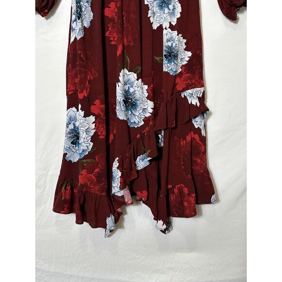 Plenty by Tracy Reese BOHO Grannycore Women's Midi dress Ruffle Hem Size S - Picture 4 of 5